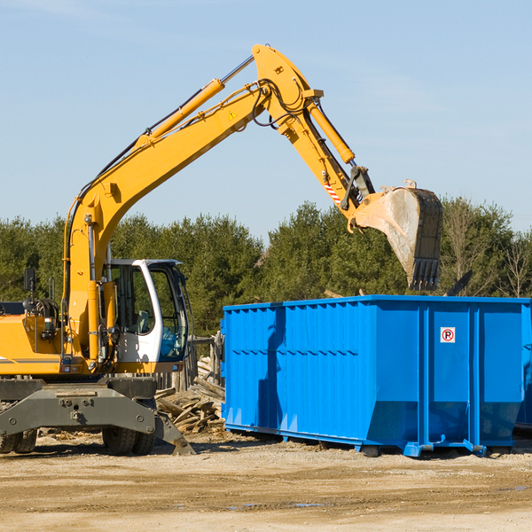 what size residential dumpster rentals are available in Ridgefield Park NJ